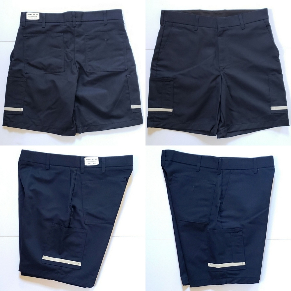 FedEx Stan Herman Employee Uniform Reflective Cargo Shorts Tag: FD28042 36S NEW
